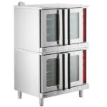 A picture of a double deck convection oven